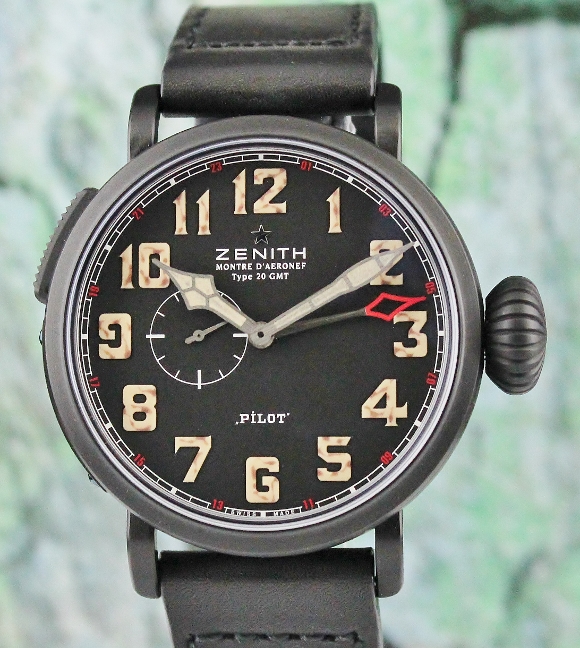 (image for) Zenith Pilot Montre d`Aeronef Type 20 GMT 1903 / 96.2431.693/21.C738